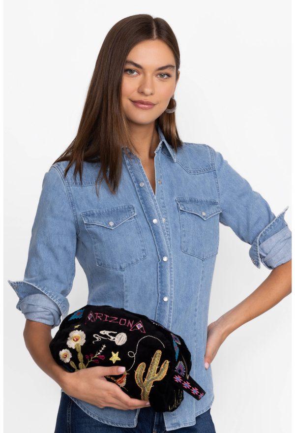 ARIZONA COTTON VELVET MAKEUP BAG - Image 5