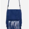 OCEANO ITALIAN SUEDE FOLDOVER FRINGE CROSSBODY - Image 3