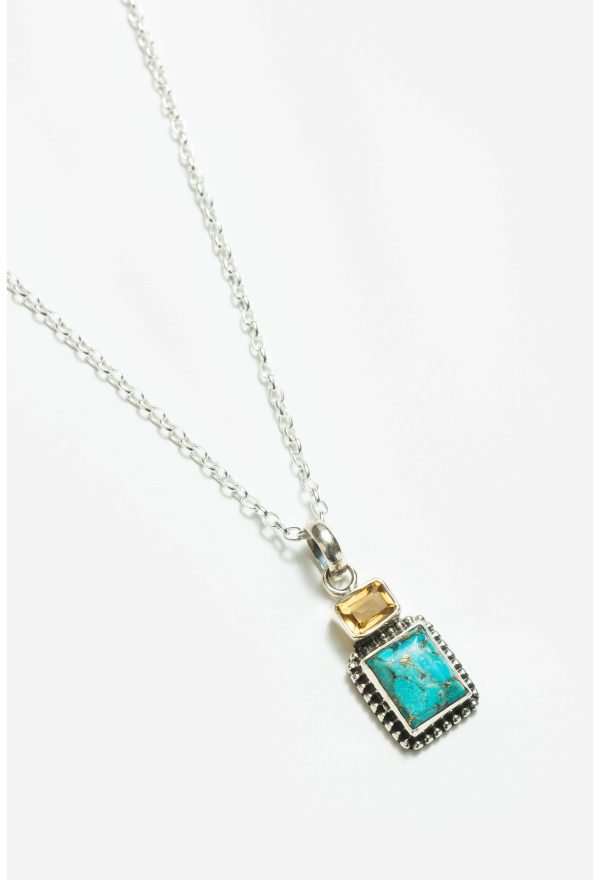 PARTY IN BLUE PENDANT NECKLACE - Image 2