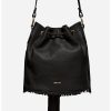 ITALIAN LEATHER FRINGE BUCKET BAG - Image 3