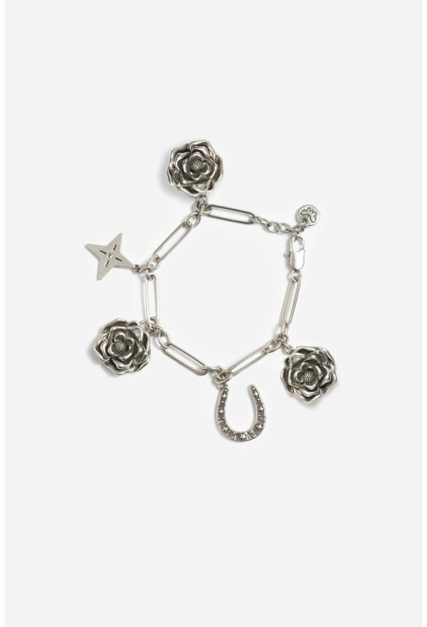 WESTERN ROSE CHARM BRACELET