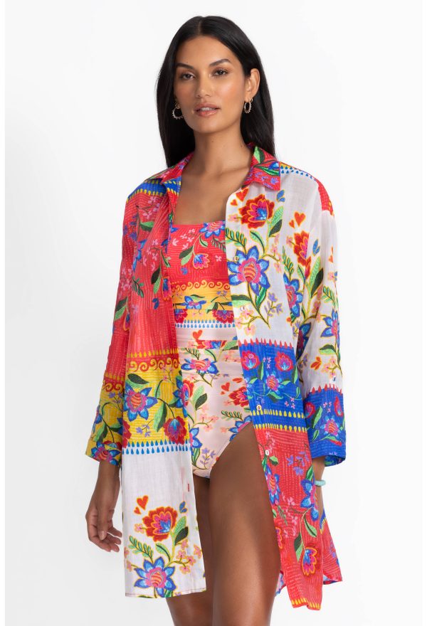RUMBA BUTTON DOWN SHIRT DRESS