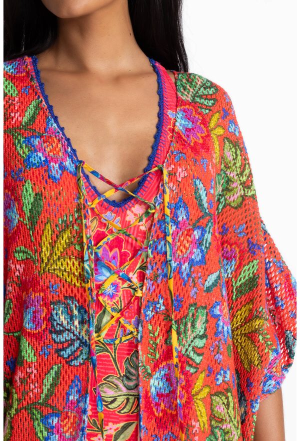RUMBA MAXI CROCHET KIMONO - Image 3
