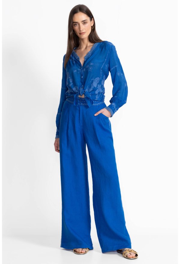 WIDE LEG PLEAT PANT - Image 2