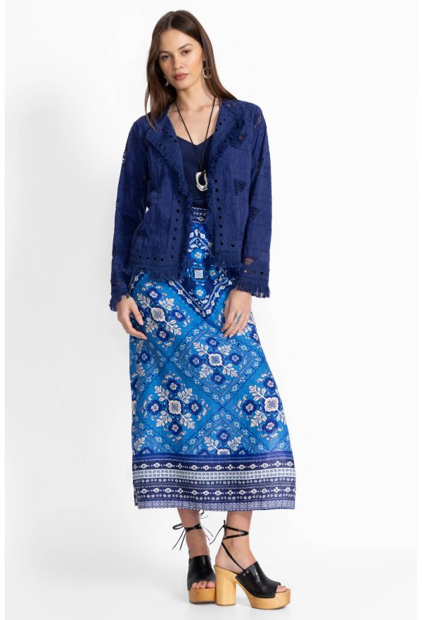 LINEN HIGH SLIT SKIRT