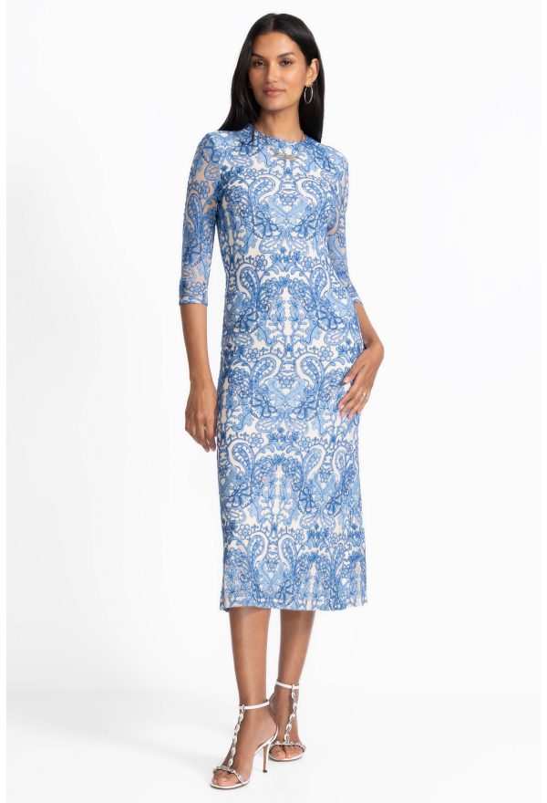 WYNIFRED MESH MIDI DRESS
