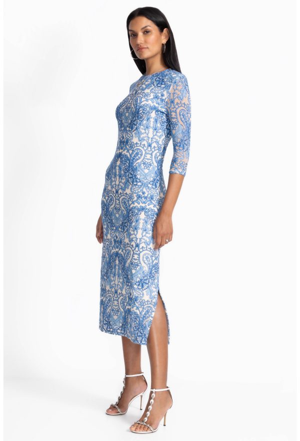 WYNIFRED MESH MIDI DRESS - Image 2