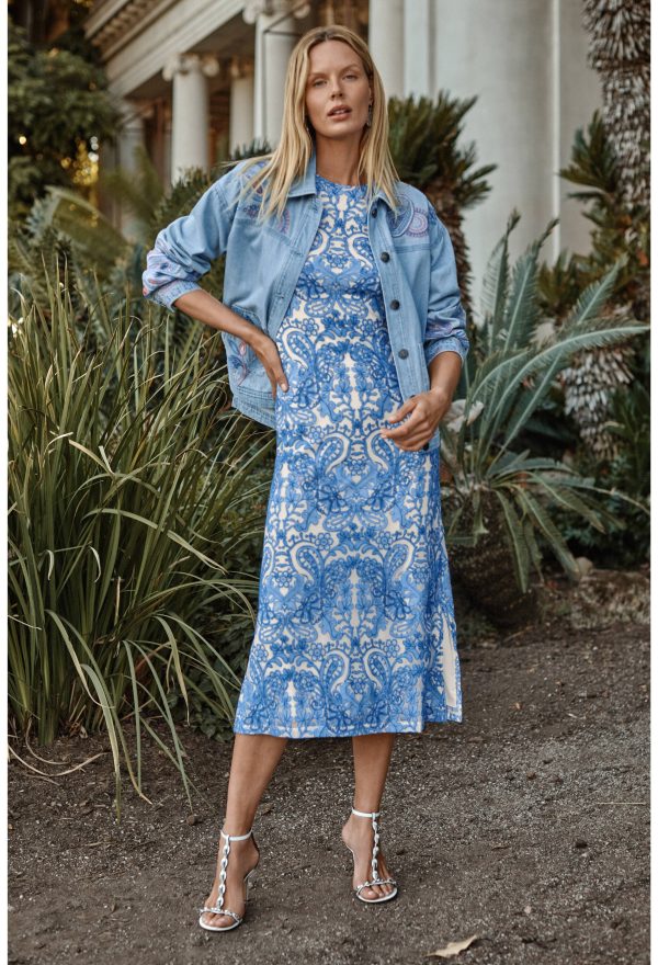 WYNIFRED MESH MIDI DRESS - Image 5