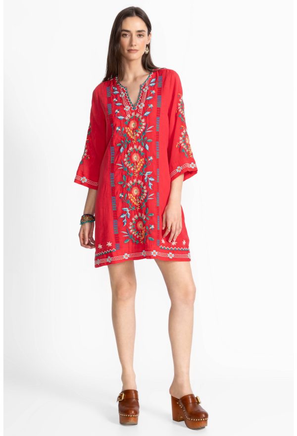 SEAMED SWING DRESS